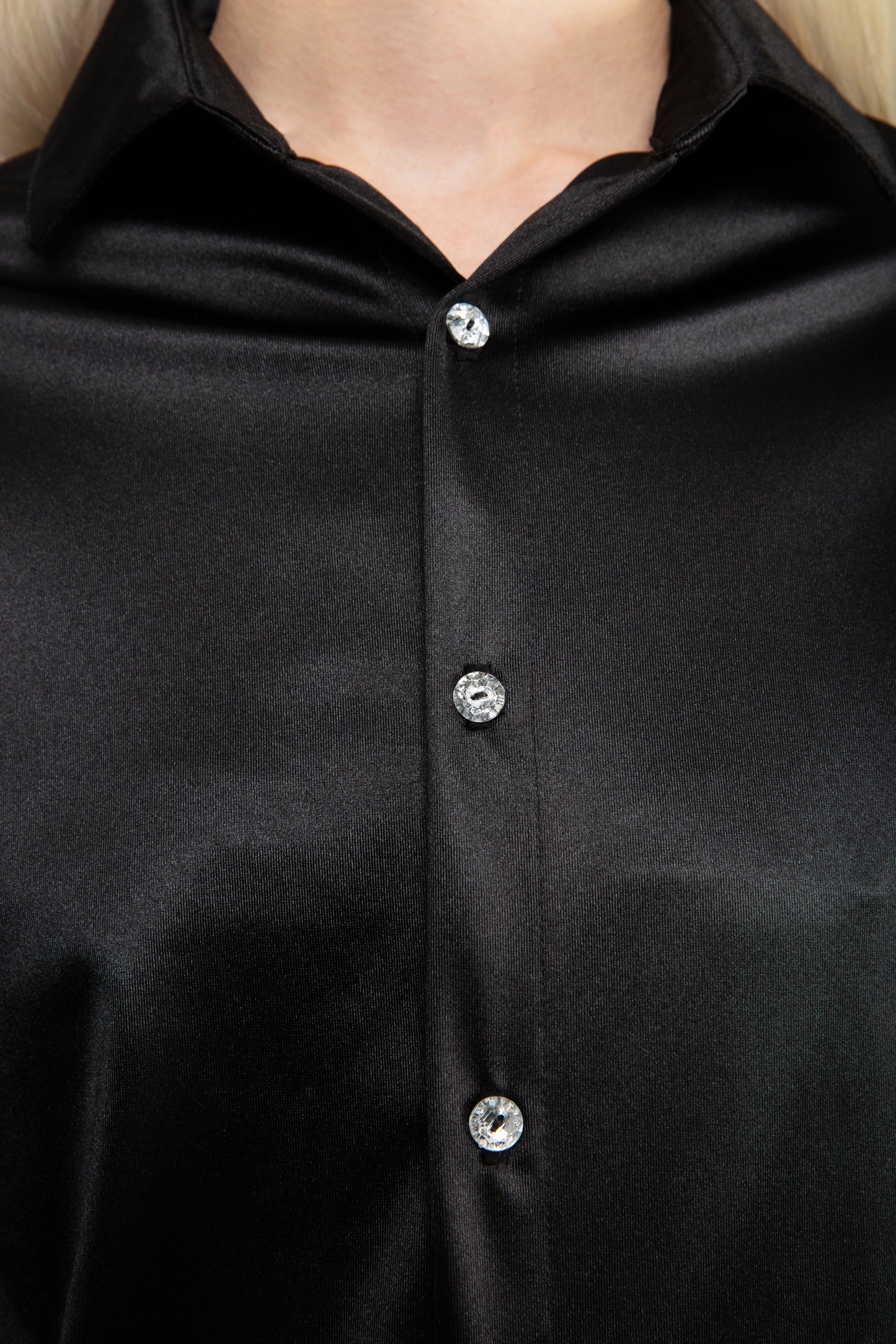 The Glamour Button-Up Shirt In Black