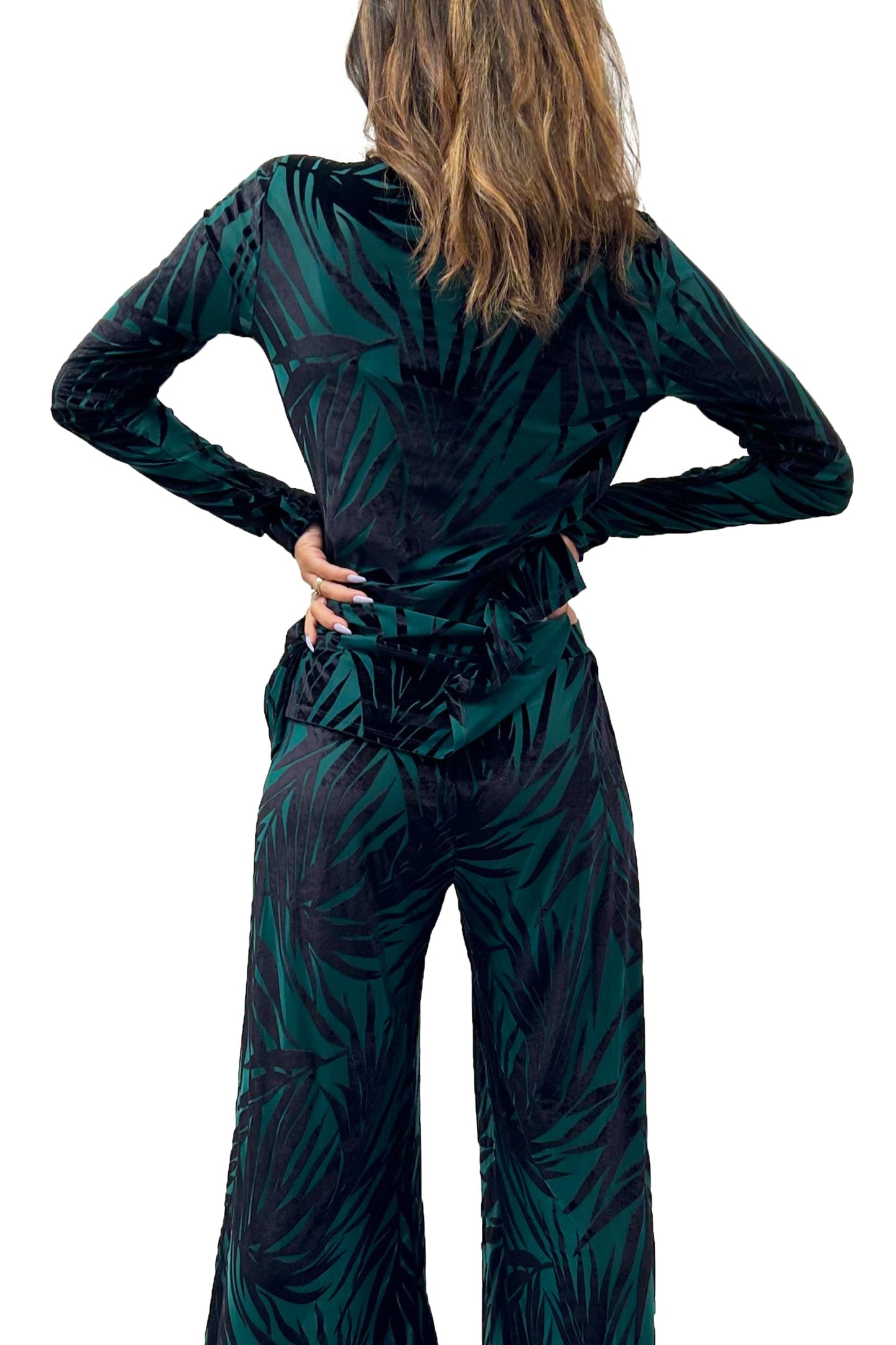 The Bianca Top In Jungle Green