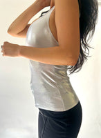 The Stardust Halter Top in Silver