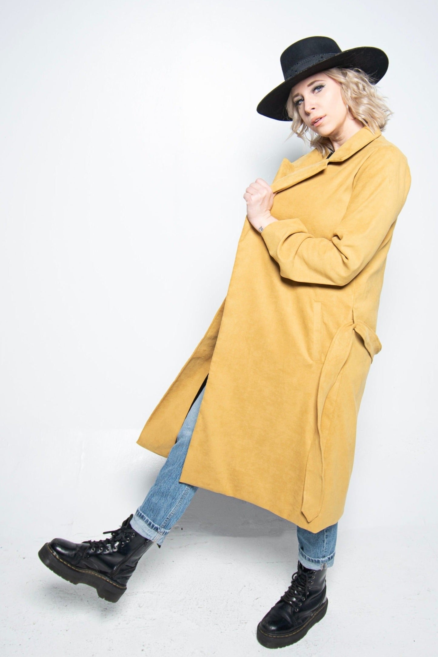 The Brooklyn Coat in Mustard