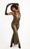 The Disco Jumpsuit In Gold