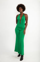 The Disco Jumpsuit In Emerald Green