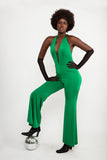 The Disco Jumpsuit In Emerald Green