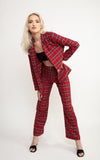 The London Blazer In Red Tartan