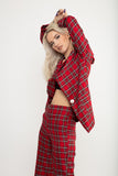 The London Blazer In Red Tartan