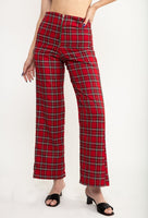 The London Pant In Red Tartan