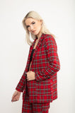 The London Blazer In Red Tartan