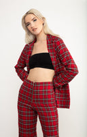 The London Pant In Red Tartan