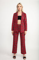 The London Pant In Red Tartan