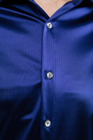 The Glamour Button-Up Shirt In Royal Blue