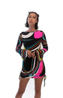 The Illusion Dress In Neon Swirl