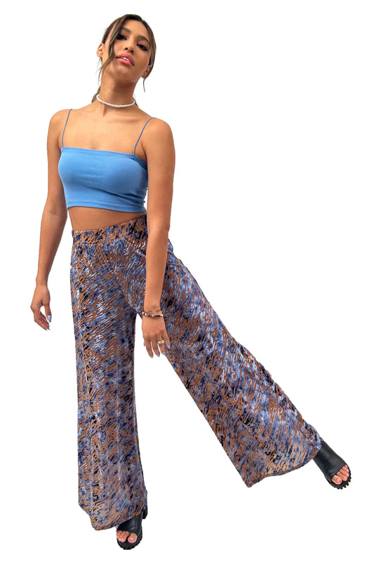 The Bianca Pant in Blue Rain