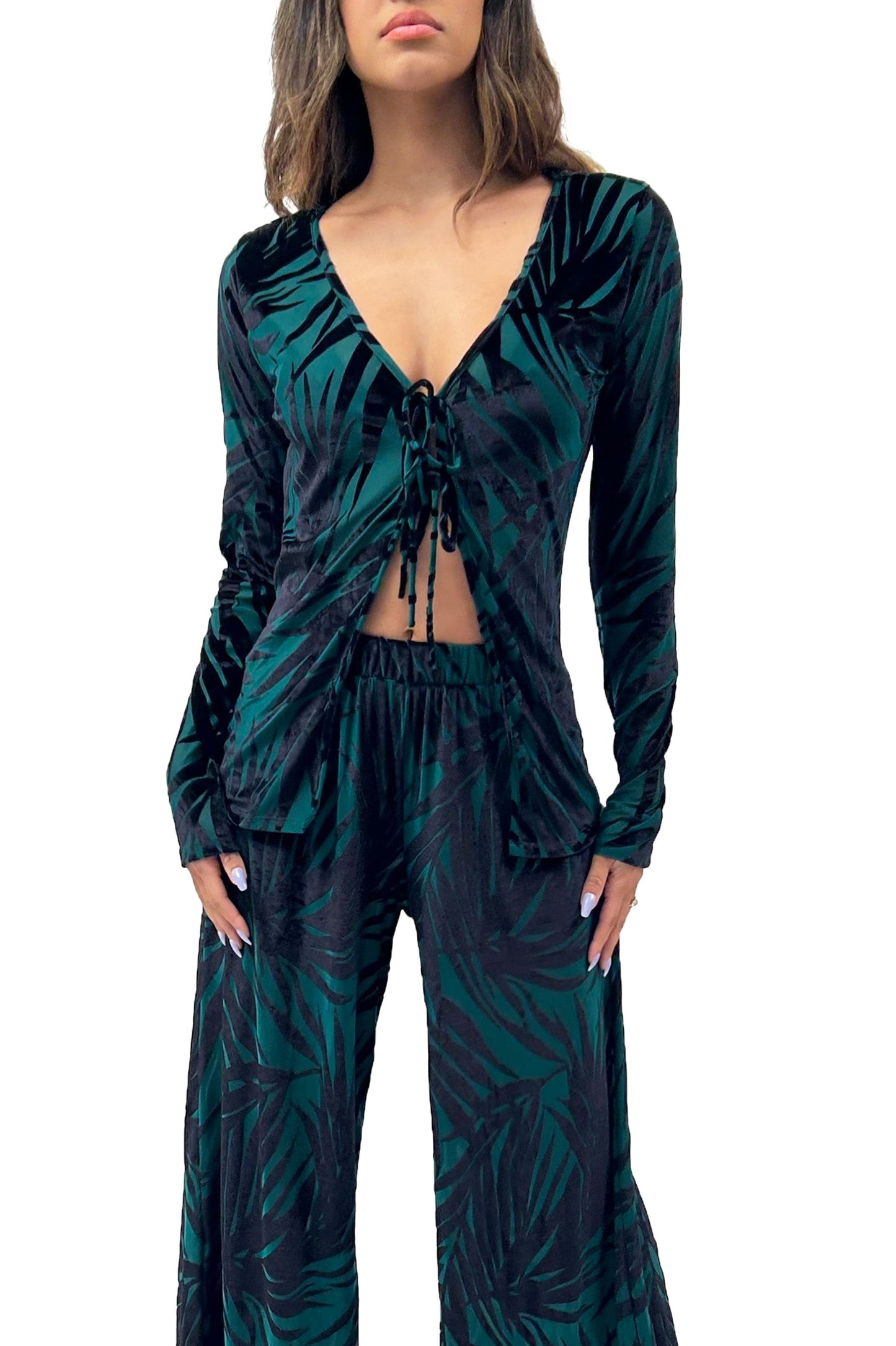 The Bianca Top In Jungle Green