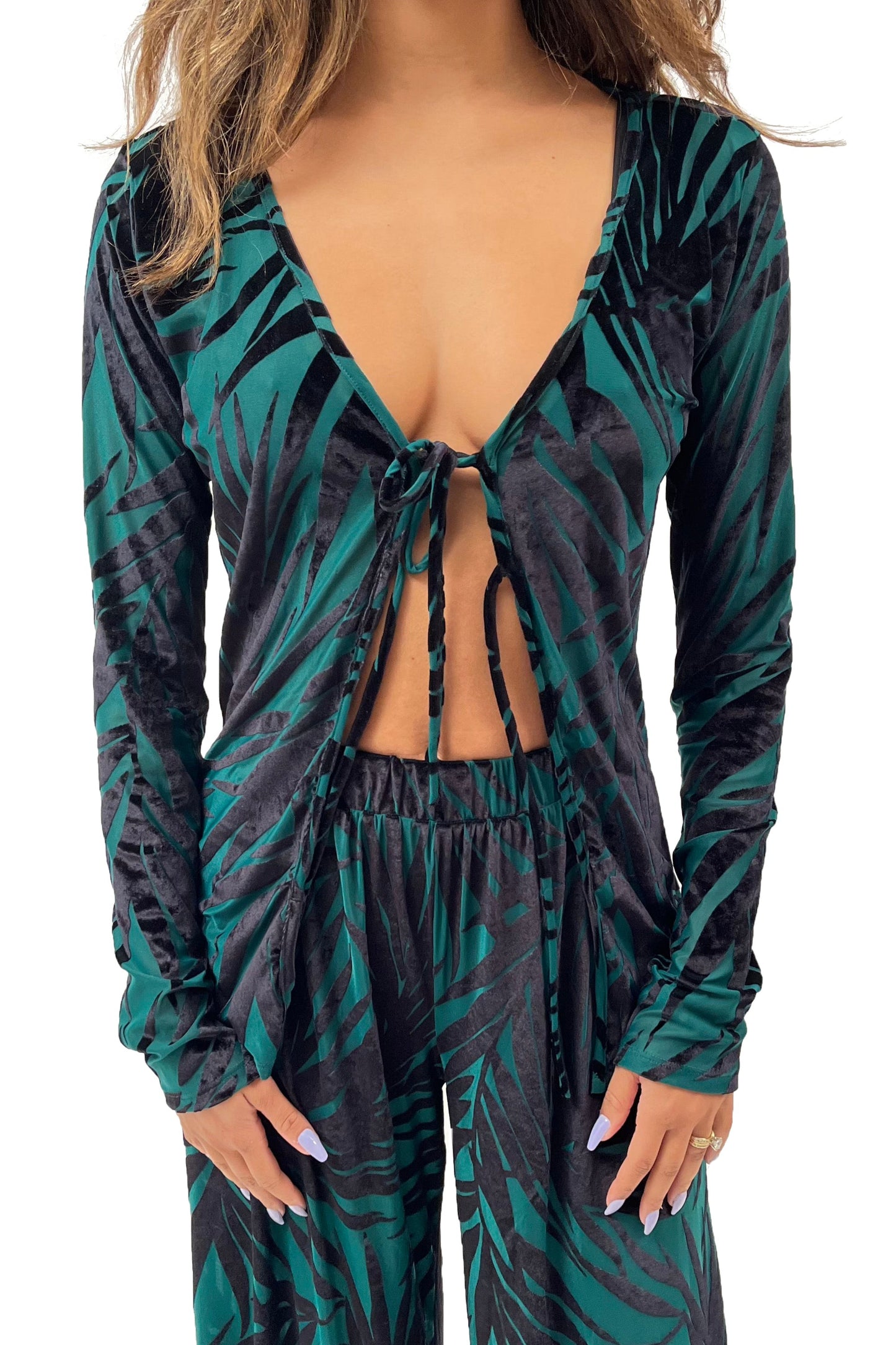 The Bianca Top In Jungle Green